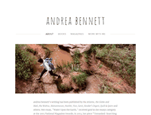 Tablet Screenshot of andreabennett.ca